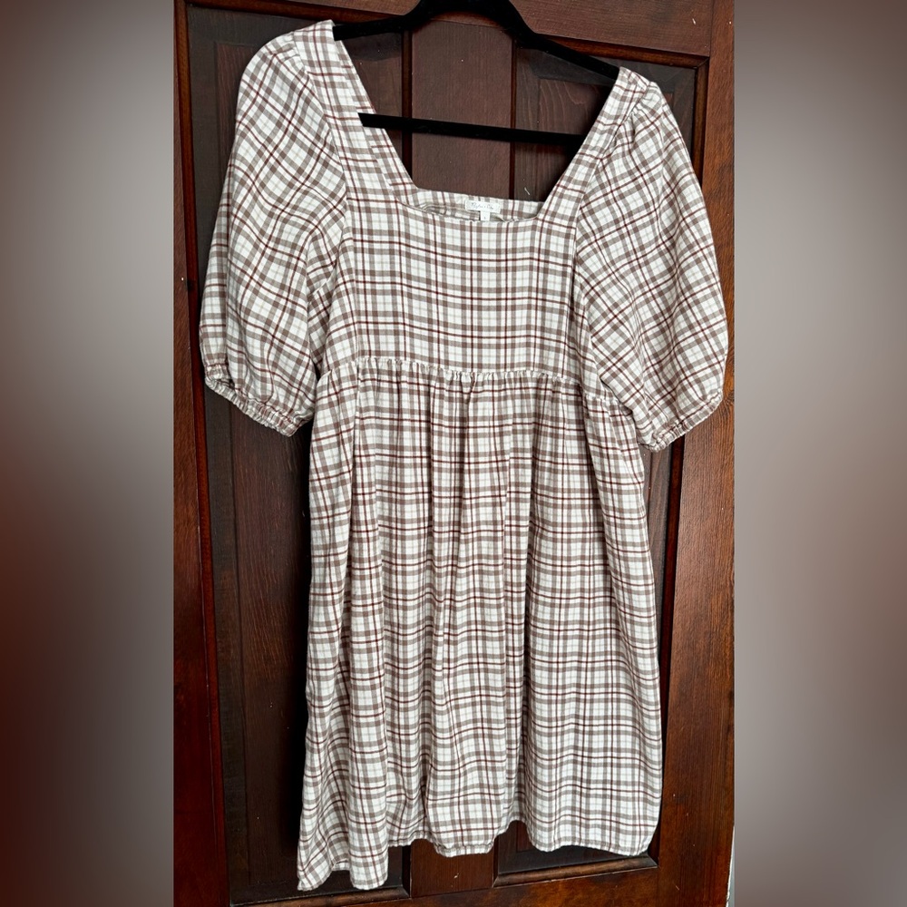 Rylee + Cru Plaid mini dress